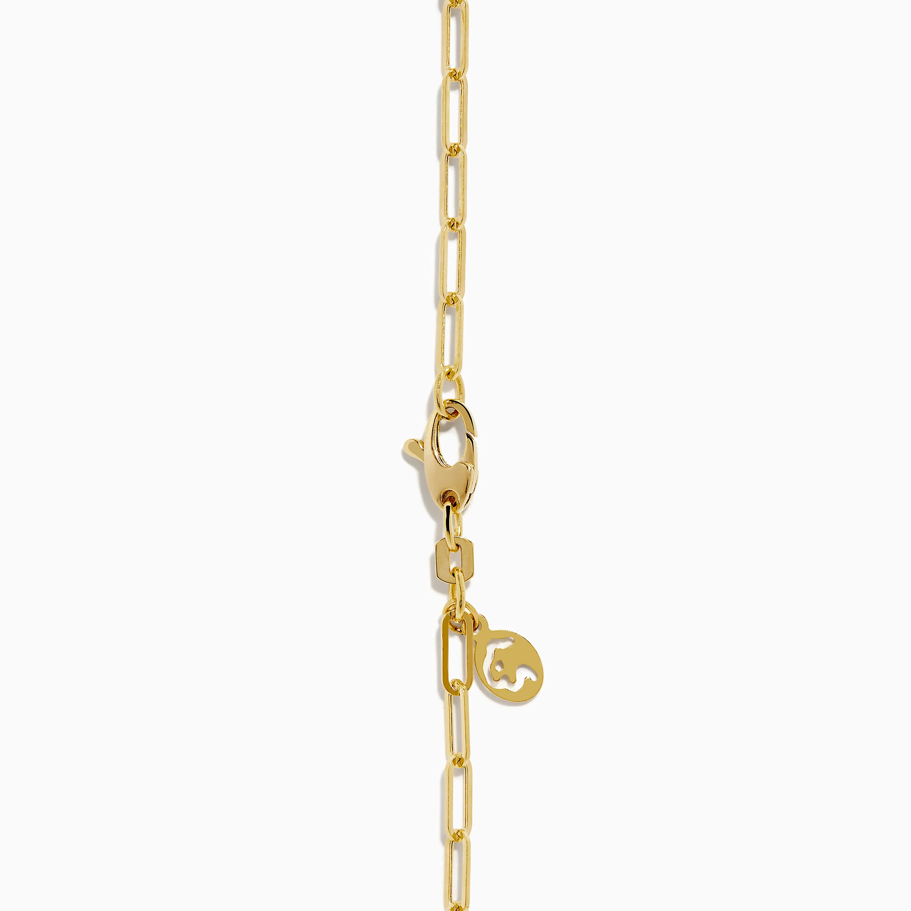 Novelty 14K Yellow Gold Diamond Heart Lock Pendant - Image 5